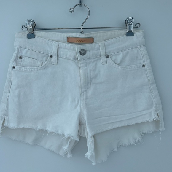 Joe’s Jeans The Ozzie Mid Rise Cutoff Denim Shorts in White Size 25 - Picture 3 of 11